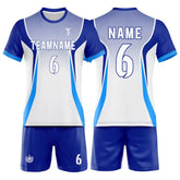 Custom Blue Gradient Armor Men's Volleyball Jersey Set